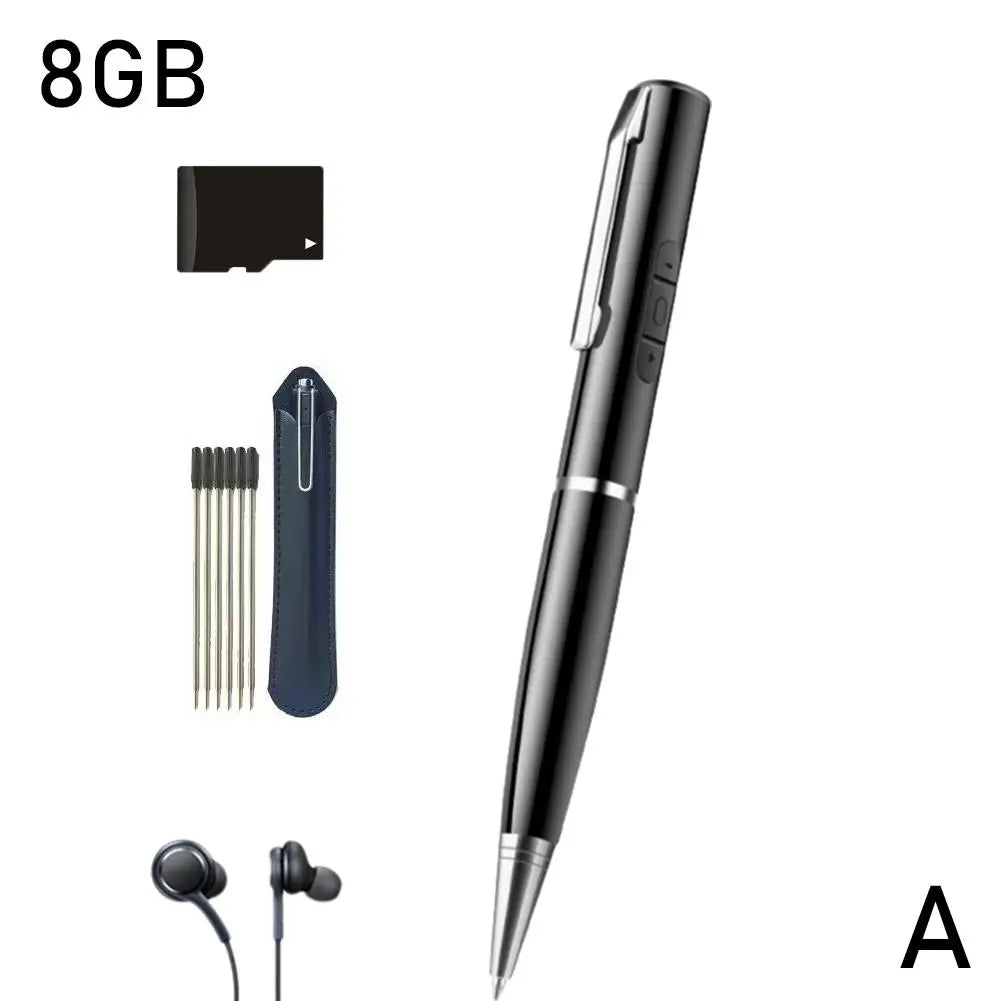 Digital Activated Pen 360 Sound Audio Activated Dictaphone Recording Device Voice Controlled Audio Recorder Pen for Meetings Oasis Select A
