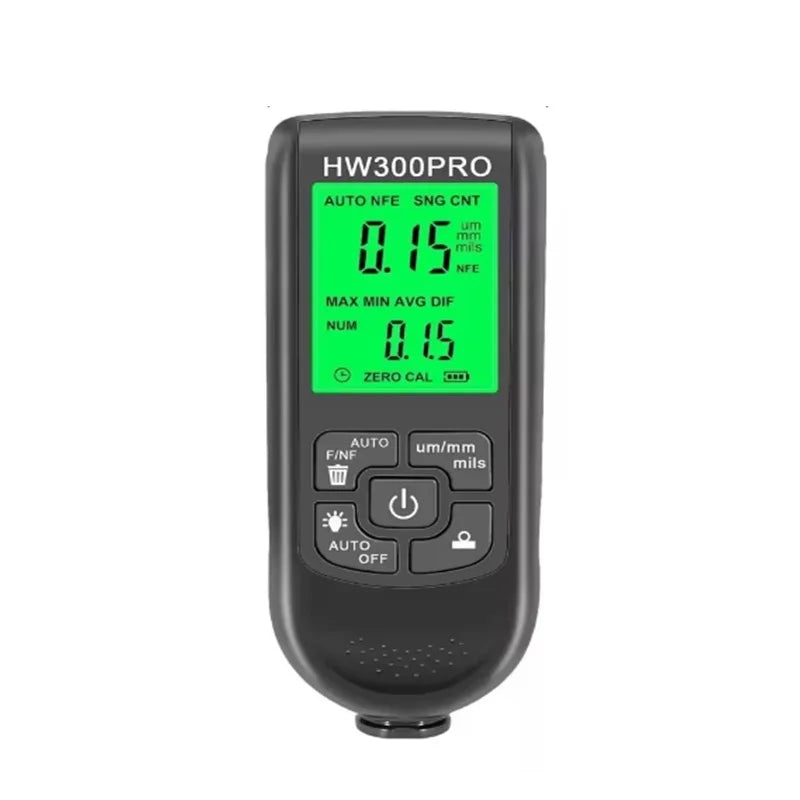 HW-300PRO Car coating thickness gauge 0-2000UM Fe and NFe Paint Thickness Tester Manual Coating Meter Paint Automotive Tools Oasis Select Black