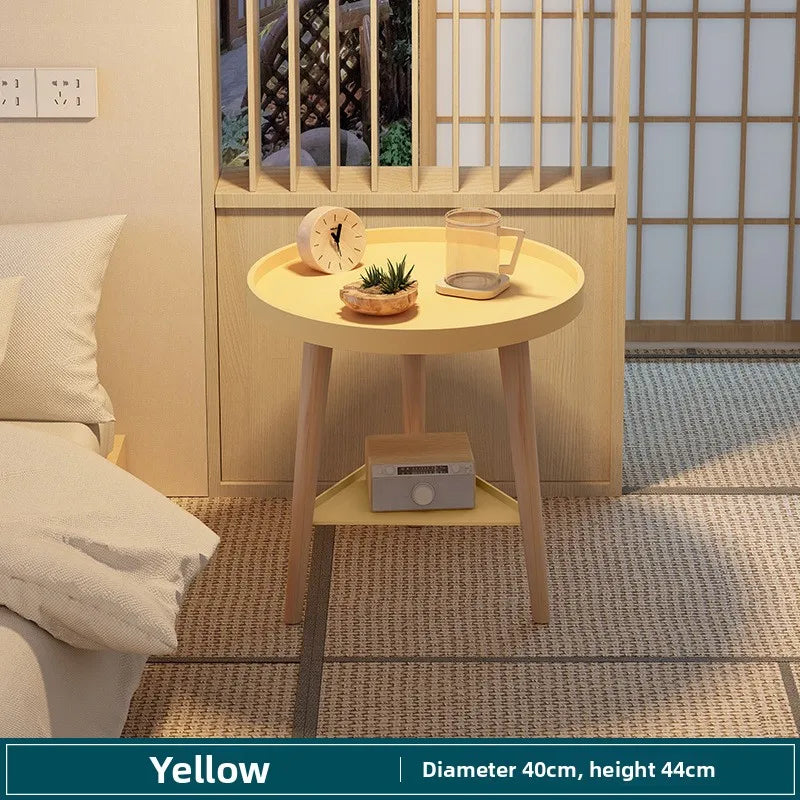 Multi-functional Small round table small apartment bedside table bedroom coffee table rack Oasis Select 40I