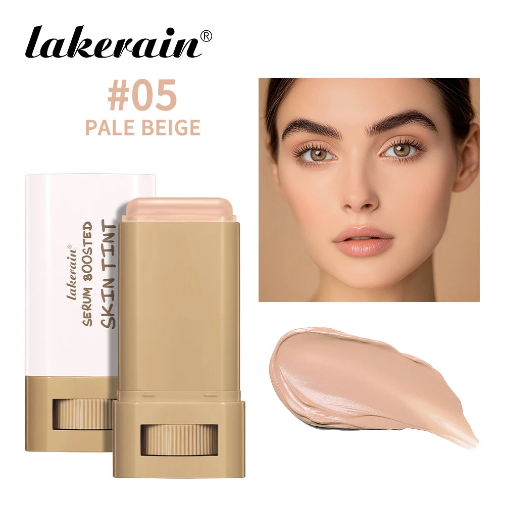 Matte Foundation Stick Waterproof Coverage Travel Flawless Eraser Foundation Stick Lightweight Enhance Skin Radiance Face Makeup Oasis Select 005 Pale Beige