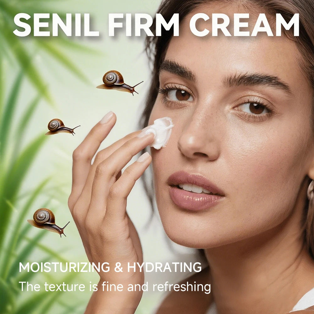 SUYARUN Snail Repair Cream with Aloe Vera & Plant Squalane, Anti-Aging Lifting Moisturizer, For All Skin Types. Oasis Select