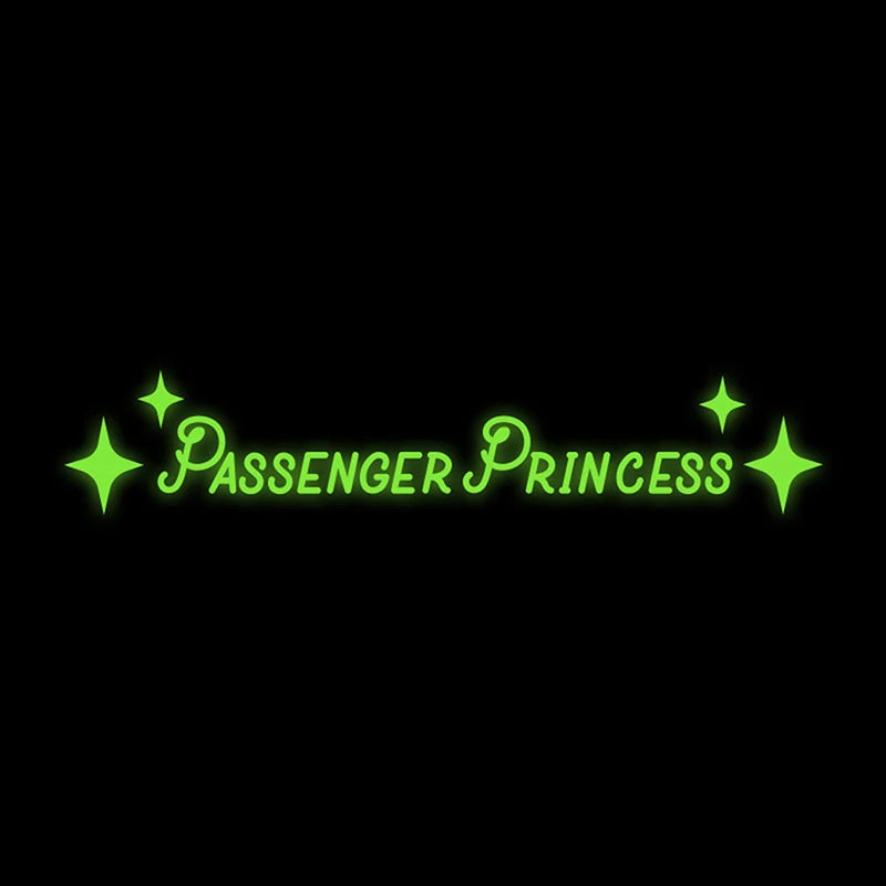 Decorative Princess Mirror Decal for Auto Interior; 1PC Cute and Funny Vinyl Art Sticker Oasis Select Luminous
