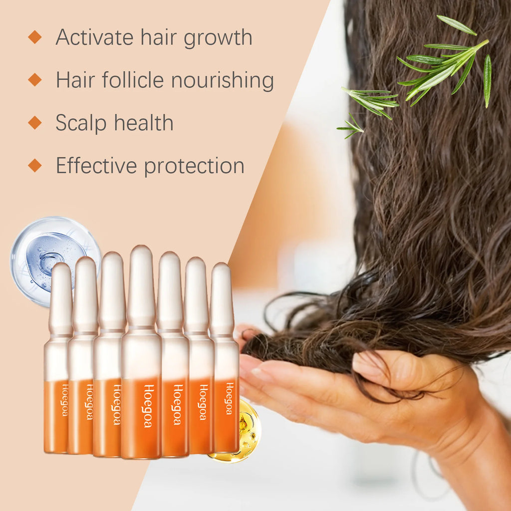 Hair Growth Ampoule Serum Anti Hair Loss Regrowth Scalp Treatment Nourish Shiny Healthy Hair Hair Growing Product For Men Women Oasis Select