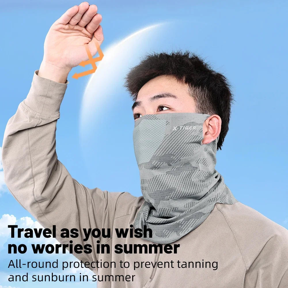 X-TIGER Sunscreen Motorcycle Mask Breathable Quick-Drying Motorcycle Fishing Bicycle Windproof Scarf Summer Face Towel Scarf Oasis Select