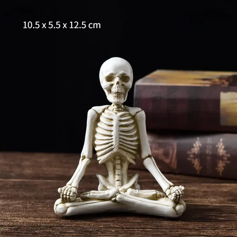 Skull Figurines Skulls Gothic Room Decor Horrible Ghost Resin Skeleton Sculptures for Interior Home Decorations Oasis Select White B China Mainland