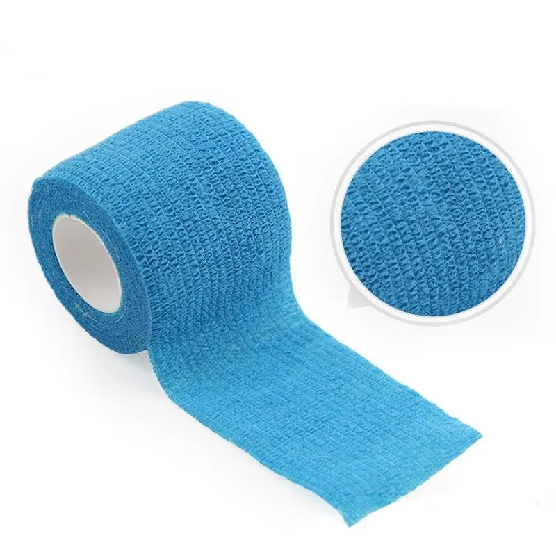 1Rolls Self Adhesive Elastic Sports Bandage Wrap - Joints & Limbs & Pet Protection | Athletic Injury Tape | Compression Strap Oasis Select Sky blue 15cm