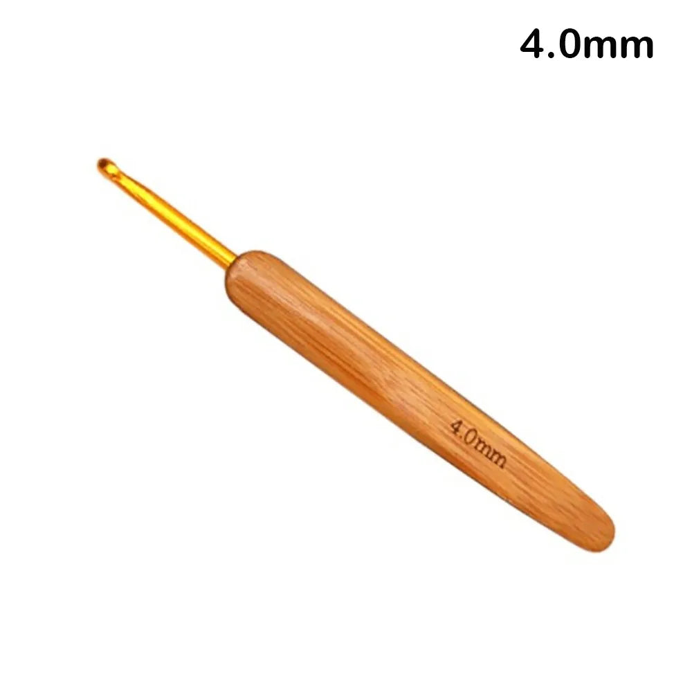Bamboo Wooden Handle Crochet Hook Crochet Hooks Ergonomic Crochet Needles Weave Yarn Craft DIY Sewing Tools for Fine Work Thin Oasis Select 4.0mm