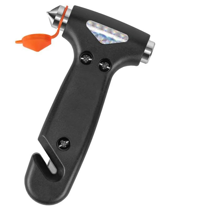Multi-function Hammer Two-in-one Safety Hammer Rescue Hammer Car Escape Hammer Window Breaker Vehicle Emergency Tool Oasis Select Black
