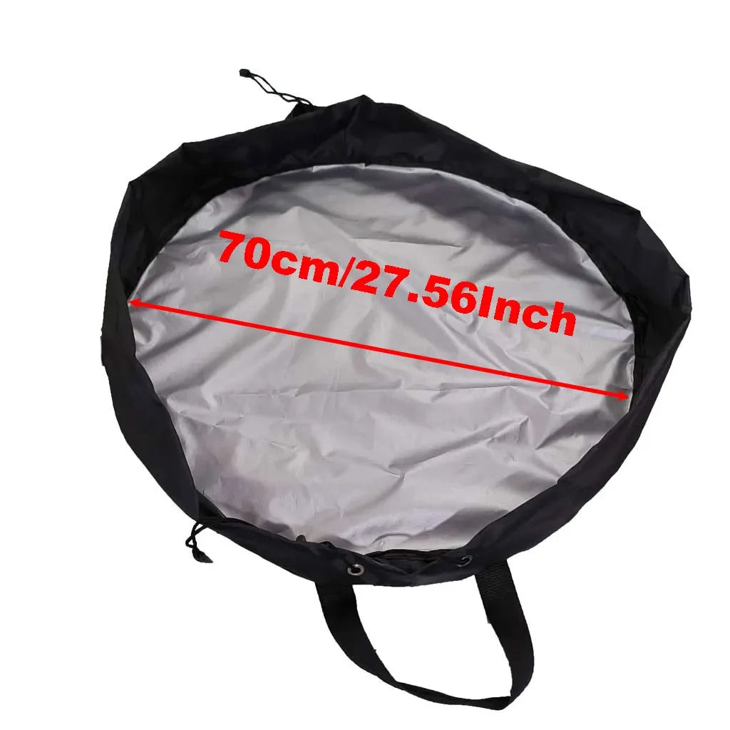 70cm Waterproof Swimming Wetsuit Change Mat Beach Sand Proof Clothes Changing Carrying Bag Storage Diving Surfing Clothes Bag Oasis Select