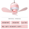 Rechargeable Mini Ceiling Fan with Remote – USB Camping Dorm