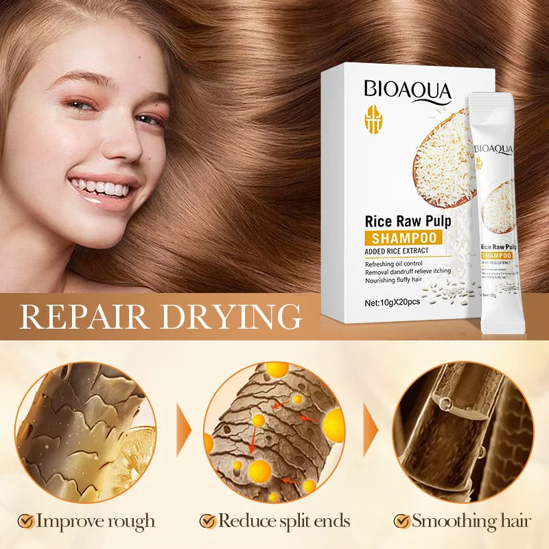 BIOAQUA Rice Milk Hair Mask – Repair Frizzy & Damaged Hair Deep Repair Hair Mask Oasis Select