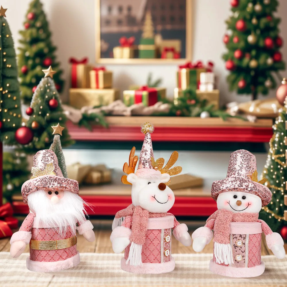 Christmas Apple Bag Gift Bag Christmas Eve Gift Box Candy Wrapped Snowman Children's Small Gift Christmas Decorations Oasis Select