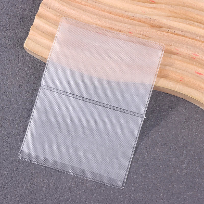 50-Pack Transparent PVC Waterproof Card Holders for ID & Credit Card Holder Sleeves Oasis Select