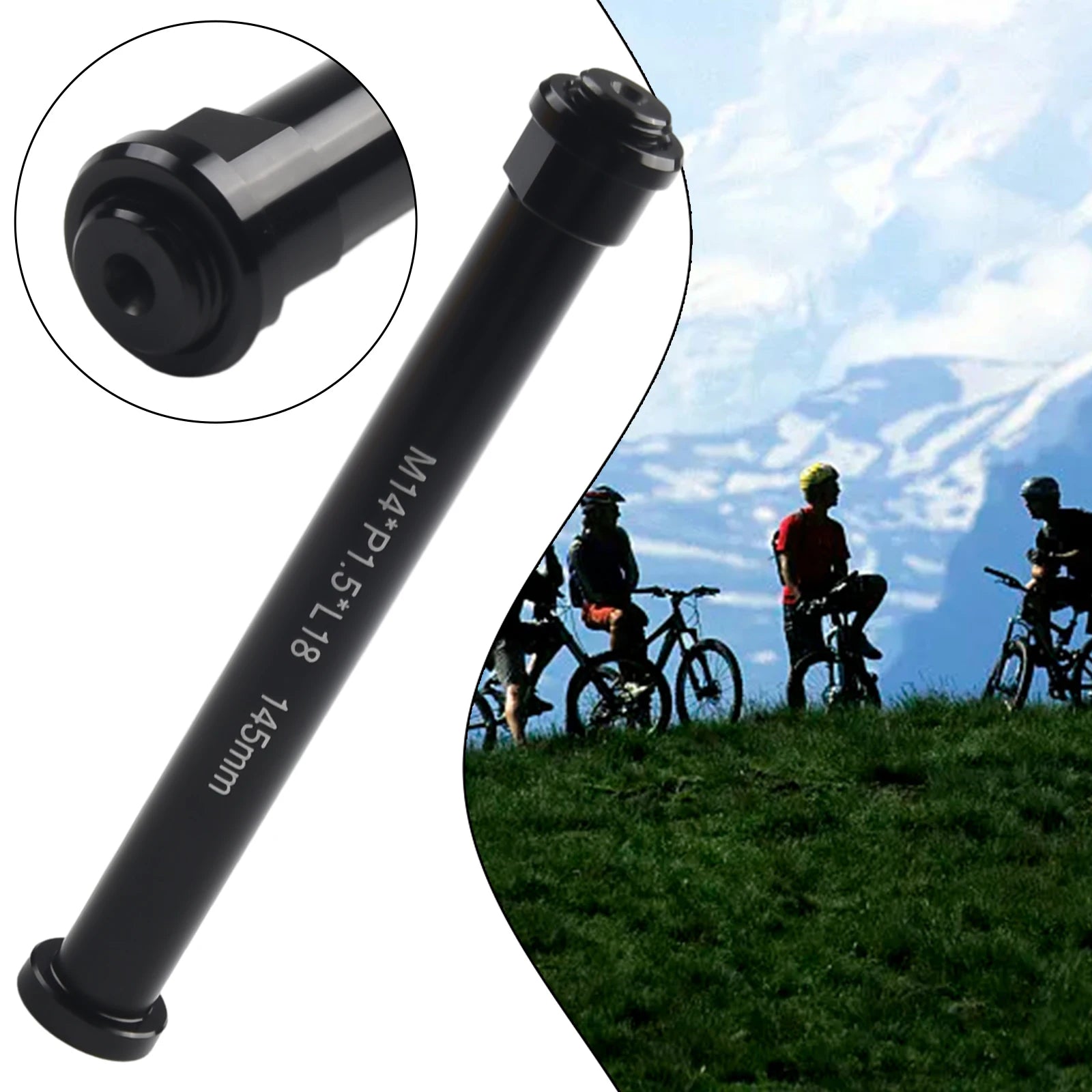 Bicycle Quick Release Thru Axle Skewer 100x15mm for Front Fork Shaft Lever Aluminum Alloy Lightweight Design 78g Weight Oasis Select To lock