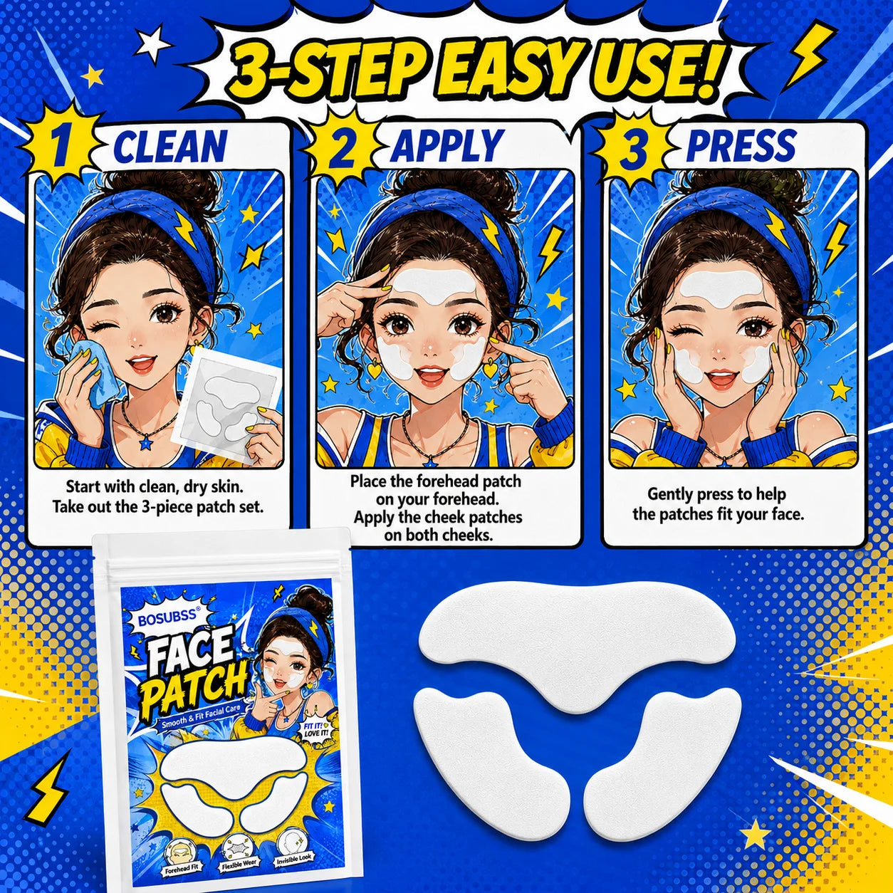10 pairs/set - nasolabial patch for lightening nasolabial folds, lifting and firming facial skin, moisturizing and hydrating Oasis Select