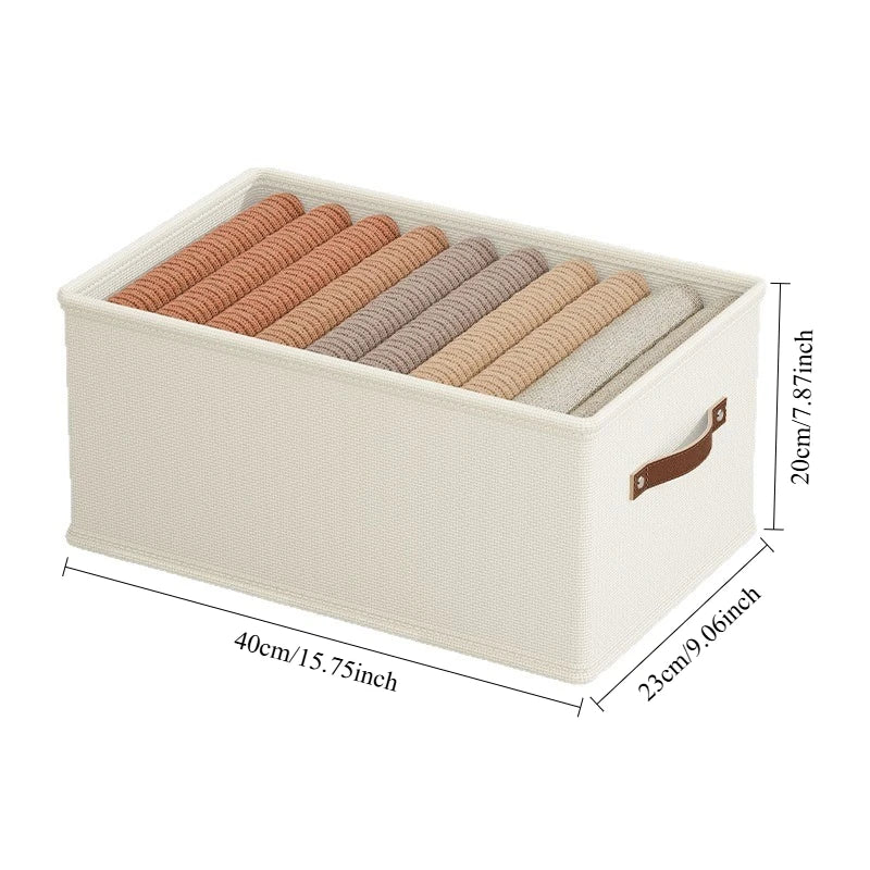 1PC Oxford Clothing and Toy Storage Box Basket Clothes Storage Uncovered Bottom Sweater Sock Bedroom Odorless Storage Cabinet Oasis Select