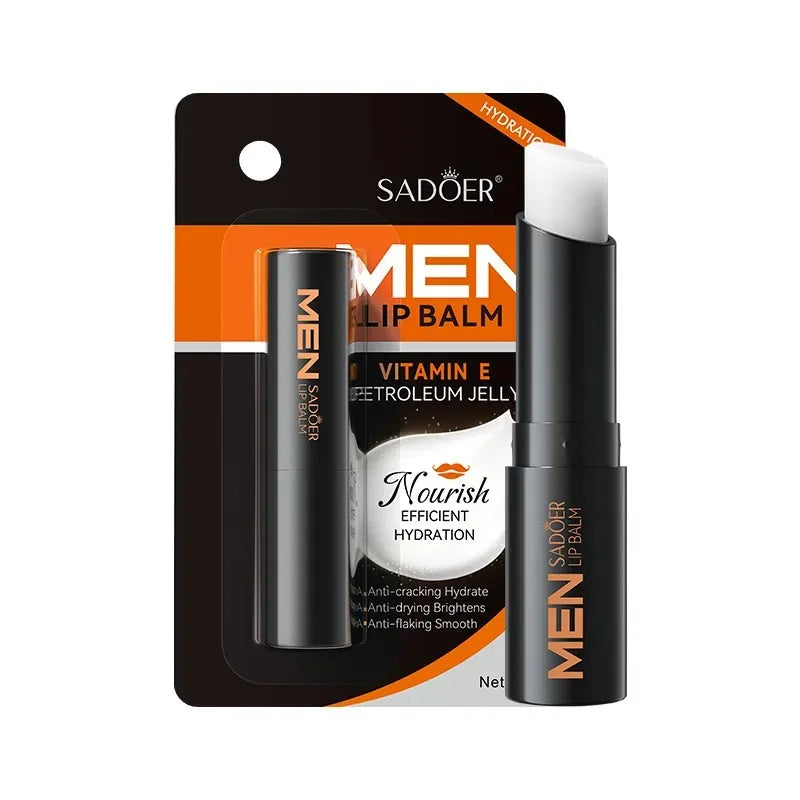 Sadoer Men's Moisturizing Lip Balm – Hydrating & Nourishing Men's Lip Balm Oasis Select Vitamin E