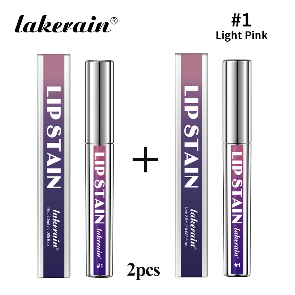 Peel Off Lip Stain Reveal Long Lasting Waterproof Pink Lip Tint Transfer Proof Non-stick Cup Natural Lip Stain Women's Cosmetics Oasis Select Light Pink x2