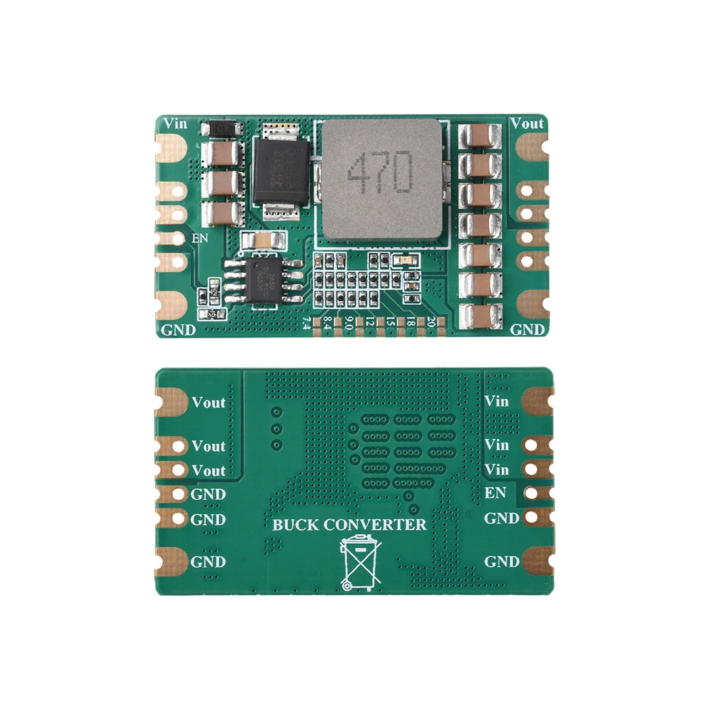 B560C 5A Step down Power Module Mini DC-DC Buck Converter Volt Regulator 5V-60V to 7.4V 8.4V 5/9/12/15/18/20V Adjustable Output Oasis Select Green