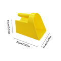 Plastic Feed Scoop Thickened Flat Bottom Food Shovel For Sheep Farming Utility Feed Scoop Poultry Durable Livestock Feeding Tool Oasis Select Yellow