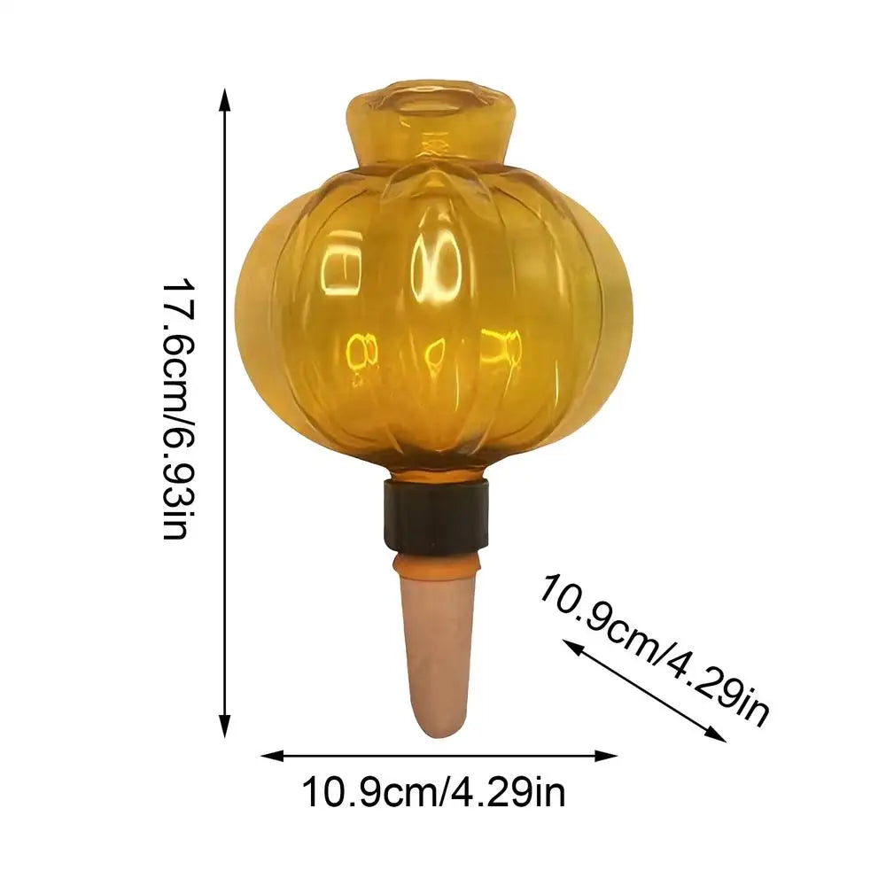 Self Watering Automatic Drip Irrigation System Watering Flower Plant Irrigation Device Creative Indoor Drip Home Garden Supplies Oasis Select Orange