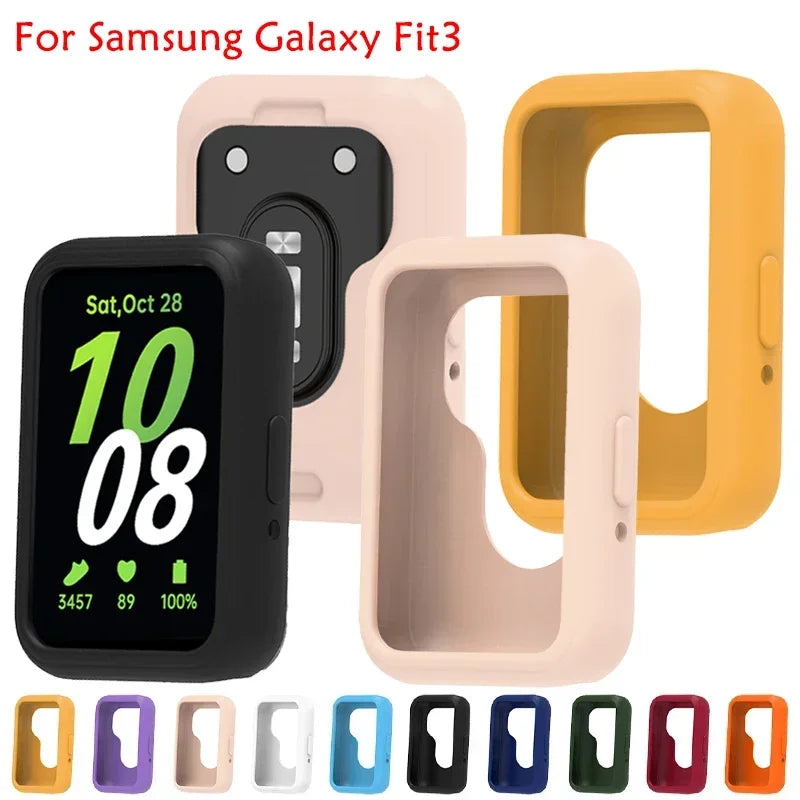 Silicone Case for Samsung Galaxy Fit 3 – Candy Color Cover Smartwatch Case Oasis Select