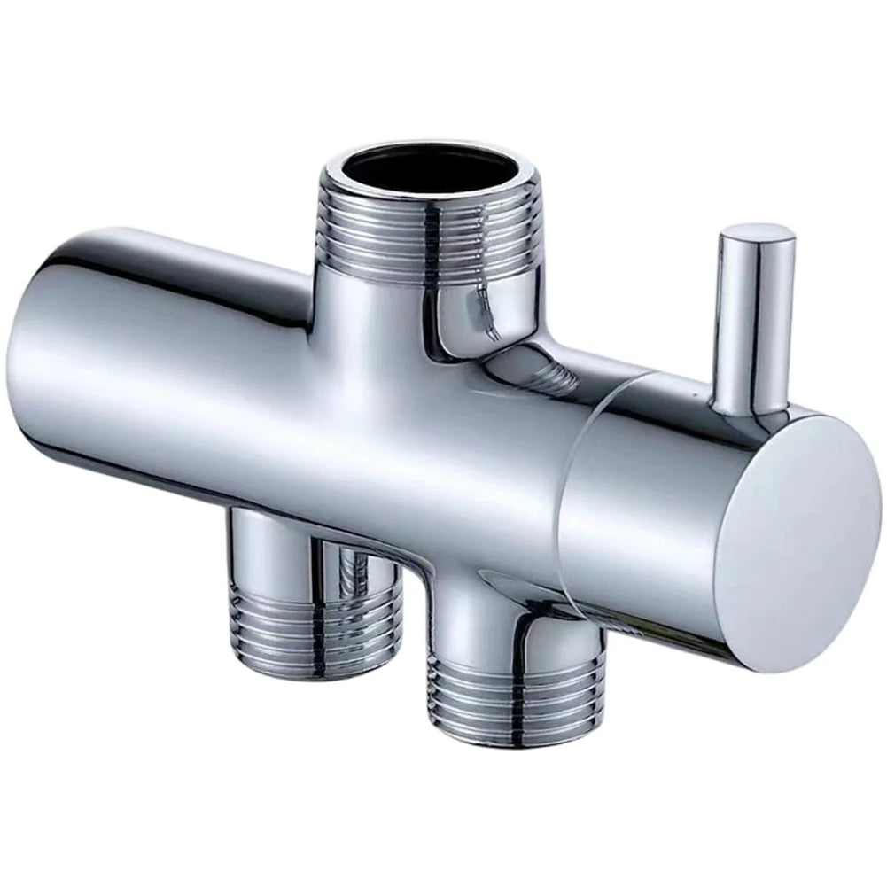 Wall Mounted Shower Diverter Valve 2-Way Splitter Copper Chrome Plated Works With Standard Shower Systems Oasis Select Chrome China Mainland