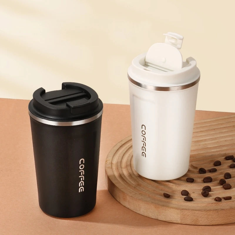 Vacuum Insulated Coffee Insulated - Double-Wall Stainless Steel Leakproof Insulated Flask, 304 Grade Reusable Travel Mug Oasis Select