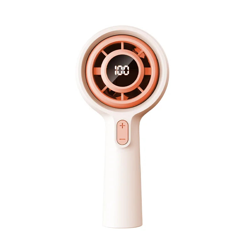 Mini Handheld Rechargeable Fan – High-Speed Brushless 3000mAh