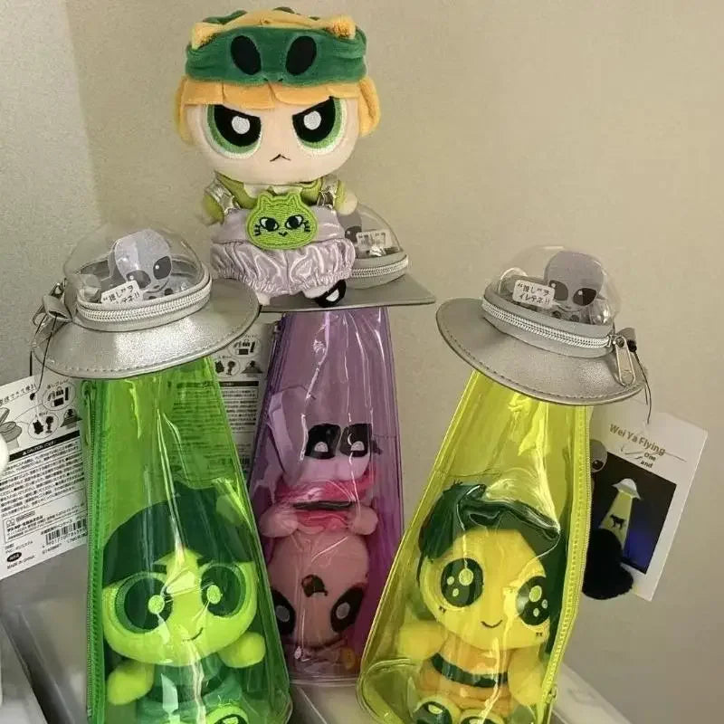 2025 New Japanese Ufo Pencil Case Funny Doll Storage Bag Student Transparent Large Capacity Stationery Bag Gift Oasis Select