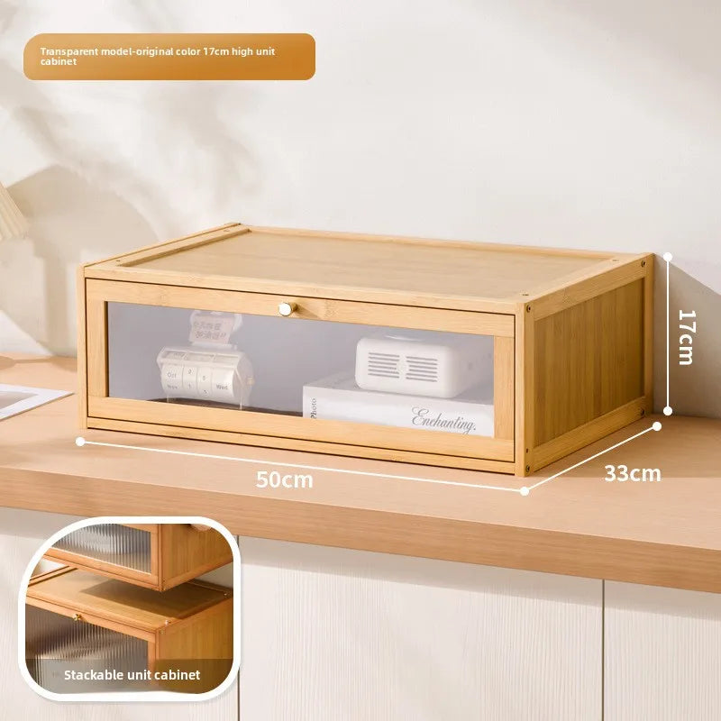 Blind box storage display stand Large capacity stepped acrylic POP MART display box Dust-proof figure display cabinet Oasis Select Primary color-S