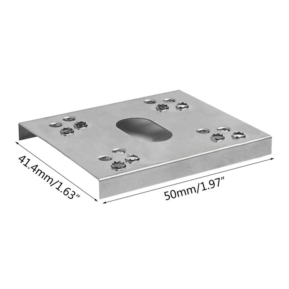 50Pcs Photovoltaic Grounding Plates C-Shaped Steel Photovoltaic Conductive Sheet For Solar Photovoltaic Systems Oasis Select