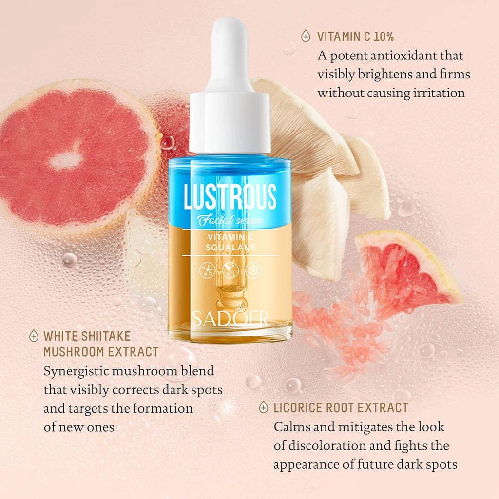 Vitamin C Squalane Face Serum – Brightening & Firming Oil