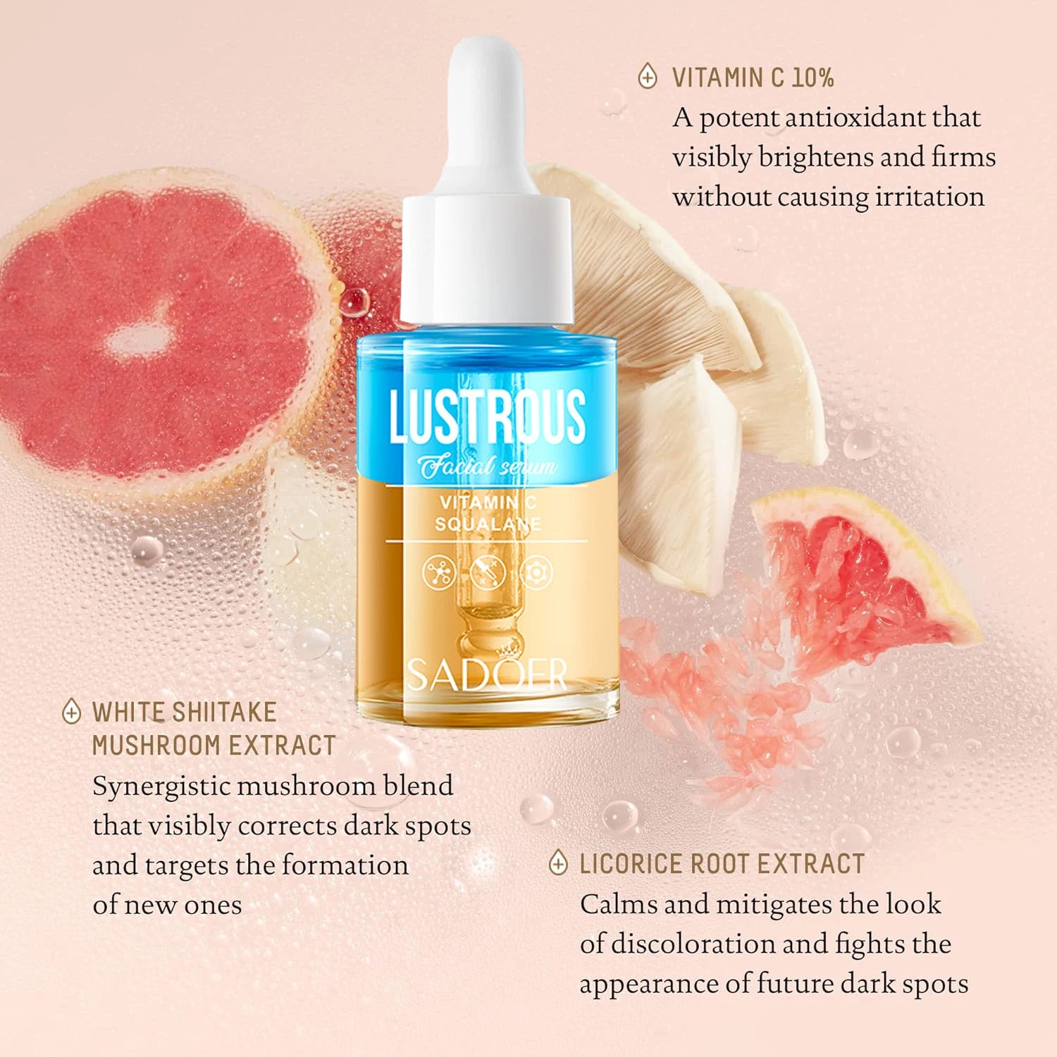 Vitamin C Squalane Face Serum – Brightening & Firming Oil