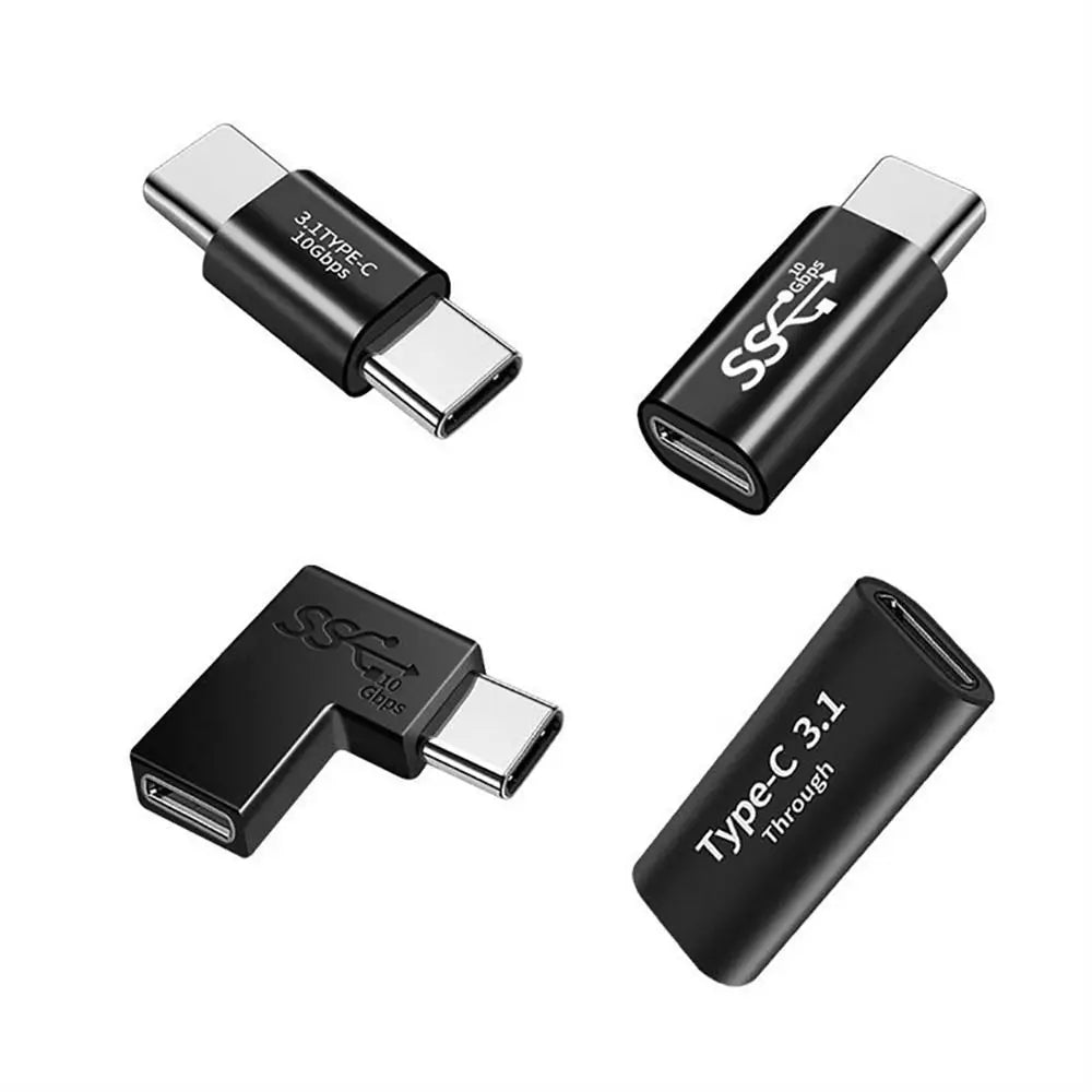 USB Type C Adapter Female to Female 10GBbps Portable Charge Adapter Fast Charging Type-C Extension Cable for Phone Tablet Oasis Select