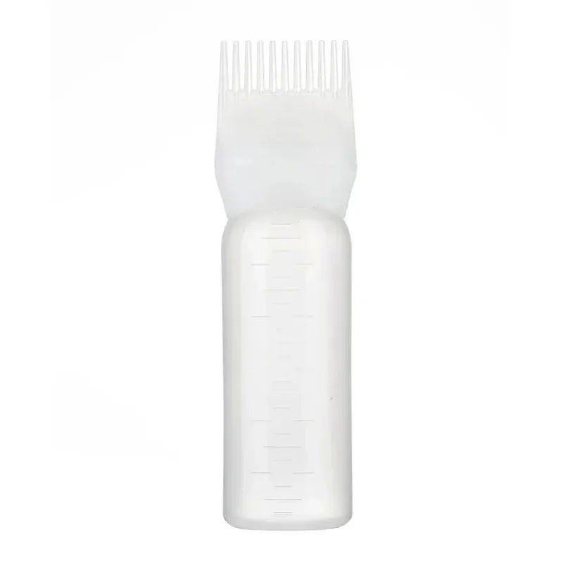 1/2/4pcs Hair Dye Refillable Bottle Comb Professional Salon Hair Oil Applicator Bottles Plastic Dispensing Hairdressing Styling Oasis Select