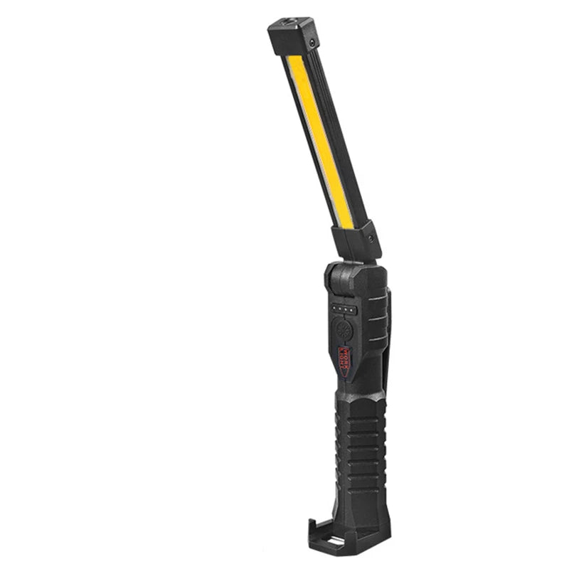 KDULIT Fold LED Emergency Floodlight Portable Strong Magnet COB Working Light Type C Rechargeable Flashlight Super Bright Lamp Oasis Select B-Black black