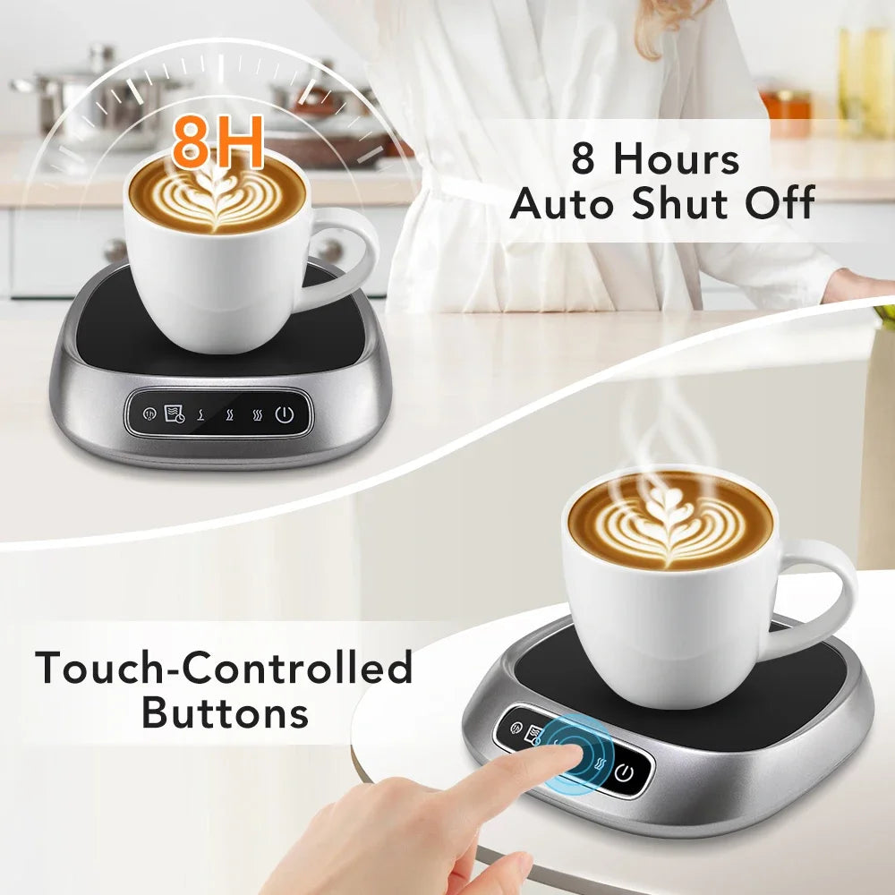 USB Coffee Mug Warmer – 3-Temp Smart Heating Coaster