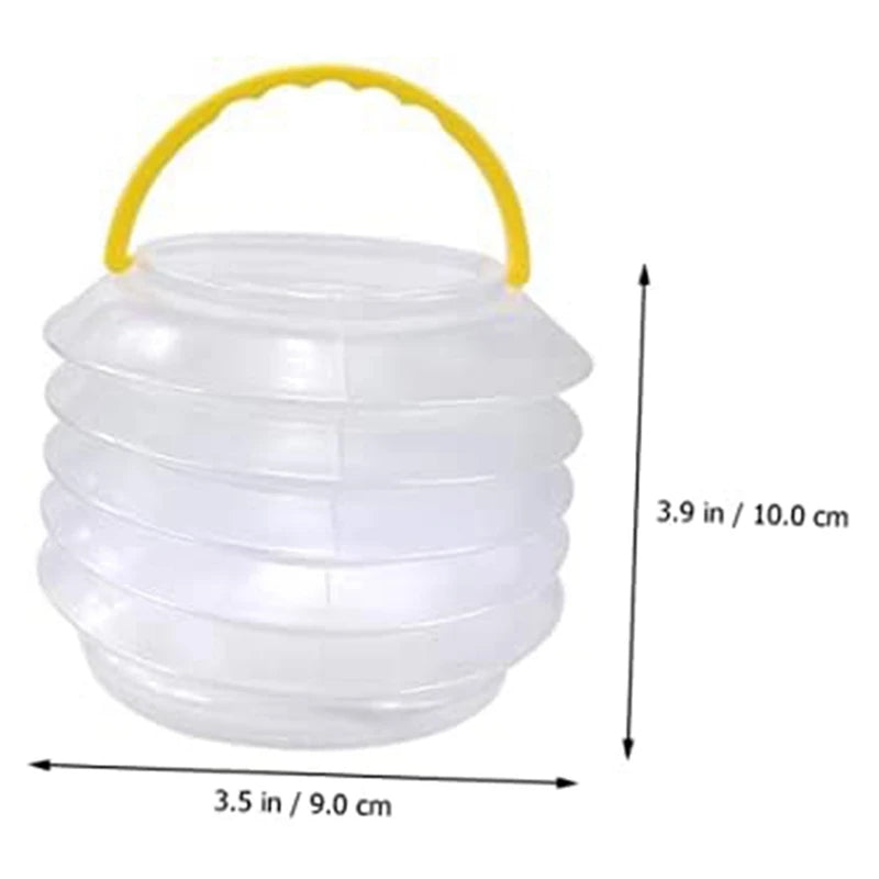 5 Pack Folding Pencil Holder Bath Tub Cleaner Beach Water Pail Set Kit Collapsible Bucket Paint Brush Wash Bucket Set Kit Oasis Select