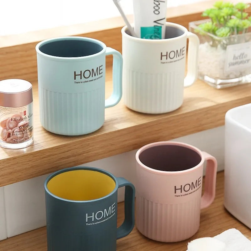 1PC Household Bathroom Mouthwash Cup Simple Toothbrush Washing Cup Home Bathroom Daily Supplies Household Goods Oasis Select