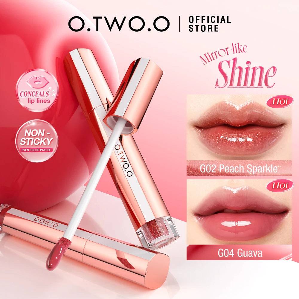 O.TWO.O Mirror Lip Gloss – High-Shine, Long-Lasting Color