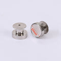 5Pcs Brooch Pin Convert to Refrigerator Magnets Buckle Badge Back Strong Magnetic Metal Needle Buckle Convenient DIY Accessories Oasis Select Rhodium 10mm