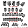 60Pcs Wire Thread Insert M3 M4 M5 M6 M8 M10 M12 Fastening Thread Insert Stainless Steel Spiral Wire Screw Sleeve Wear Repair Kit Oasis Select 60Pcs