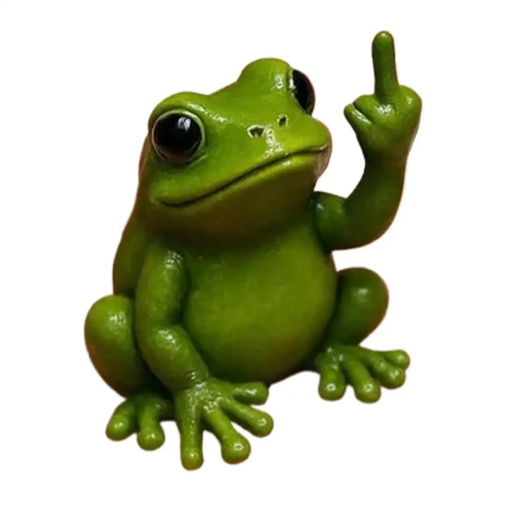 Middle Finger Animal Statue – Funny Mini Resin Figurine