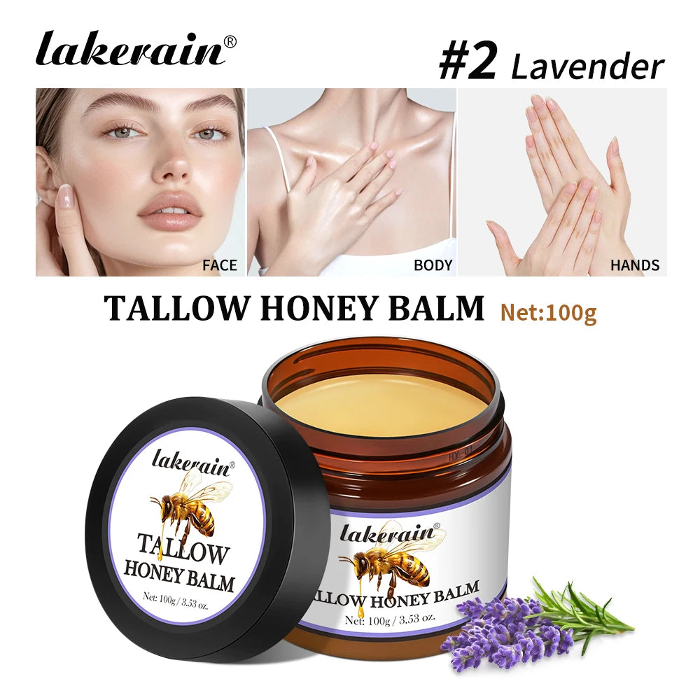 Tallow Honey Balm Specifically For Dryness And Itchiness Skin Moisturizing Beef Tallow Face Cream Body Lotion Face Cream Care Oasis Select 02 lavender