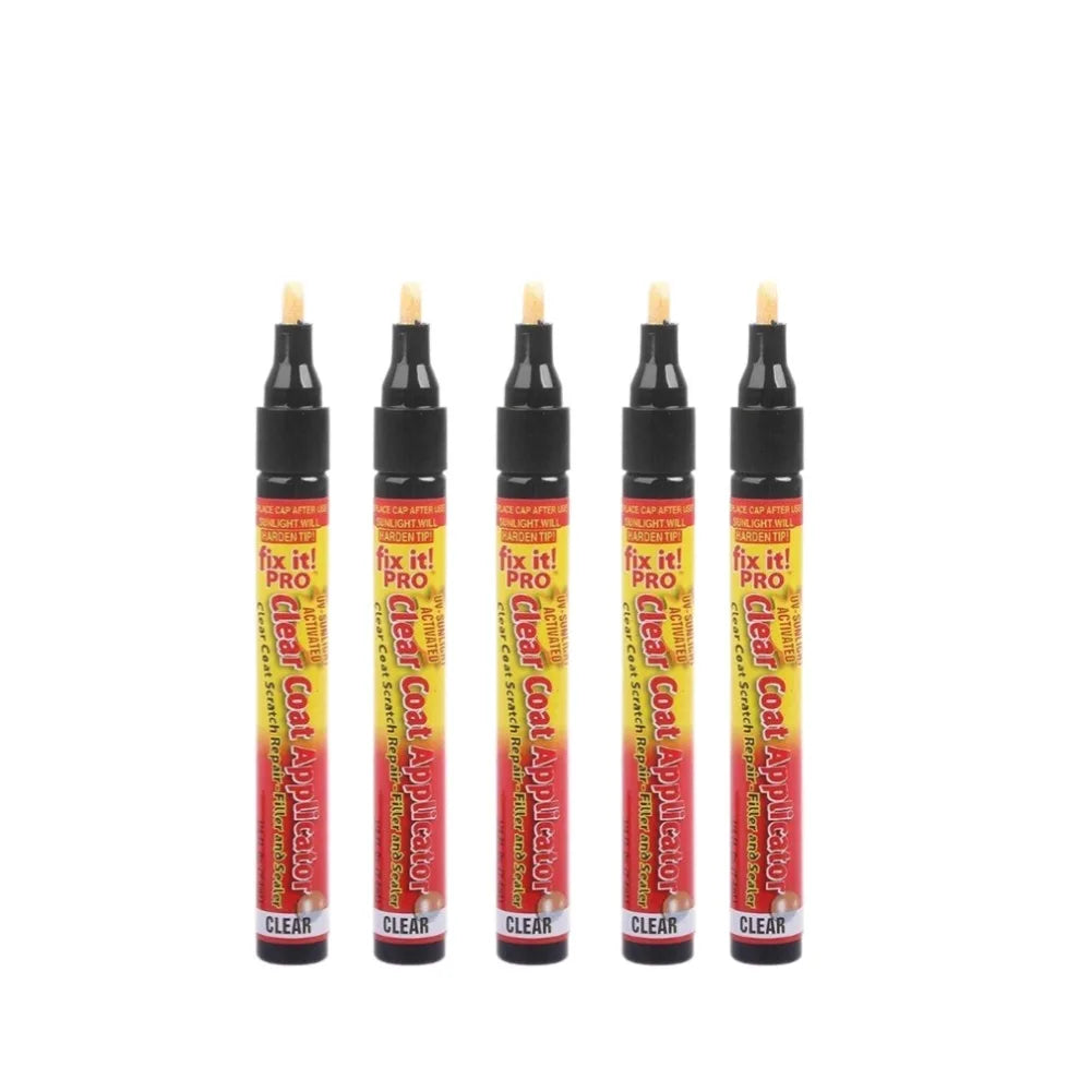 Car Scratch Repair Remover Pen Car-styling Portable Fix It Pro Clear Coat Applicator Tool Portable Universal Auto Paint Pen Oasis Select 5pcs