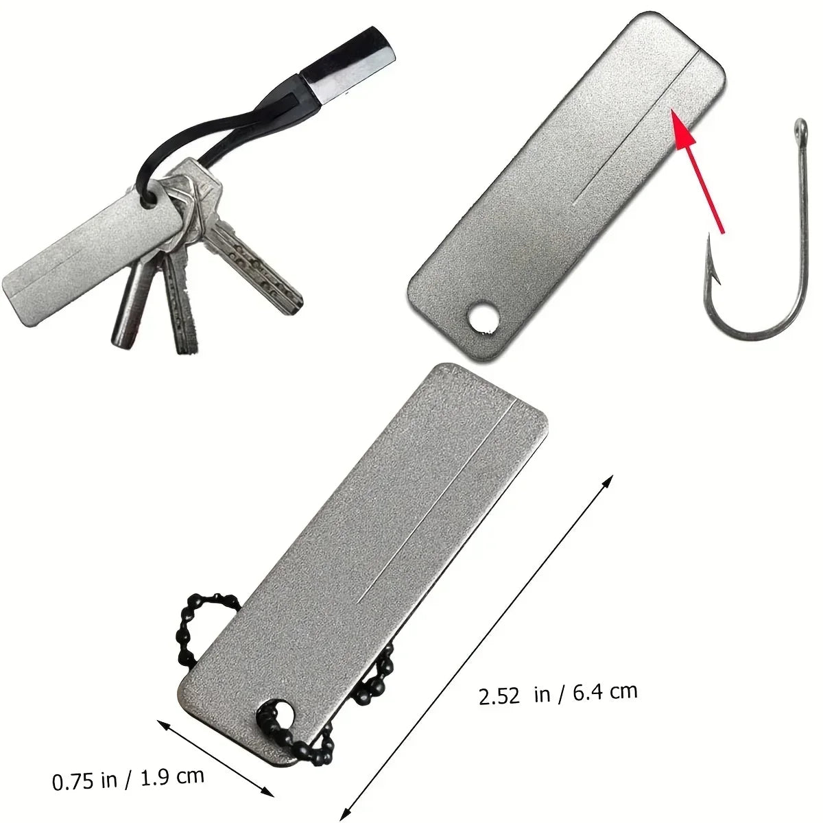 Knife Sharpener Diamond Pocket Tools Mini Keychain Outdoor Camping Sharpener Outdoor Camping Tool Emery Nail File Oasis Select