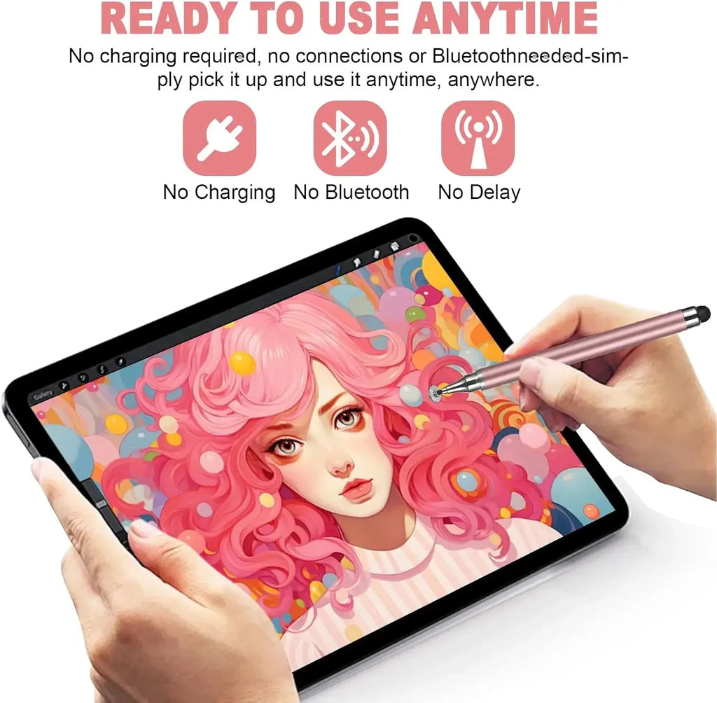 1/3/4Pcs Tablet Pen Drawing Screen Touch Pens 2 in 1 Universal Capacitive Stylus Pencil for IPhone IPad Samsung Android Phone Oasis Select