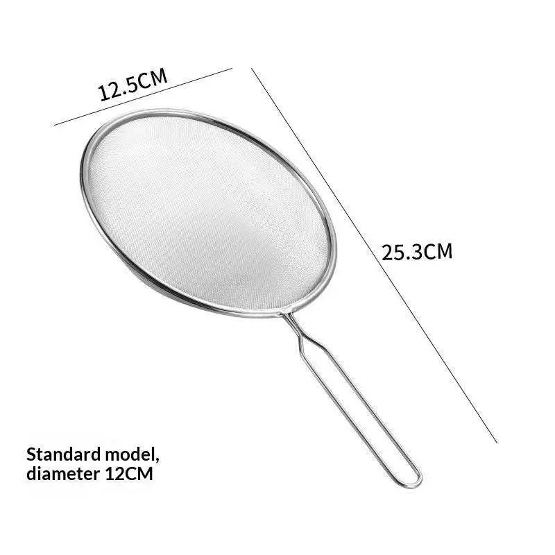 Ergonomic Kitchen Strainer with Non-Slip Handle & Hook Food Safe for Christmas Recipe Prep Fruit Vegetable Draining Oasis Select A