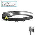 USB Rechargeable COB LED Headlamp Built-in Battery Super Bright Head Flashlight Outdoor Waterproof Camping Fishing Headlight Oasis Select Original Lantern